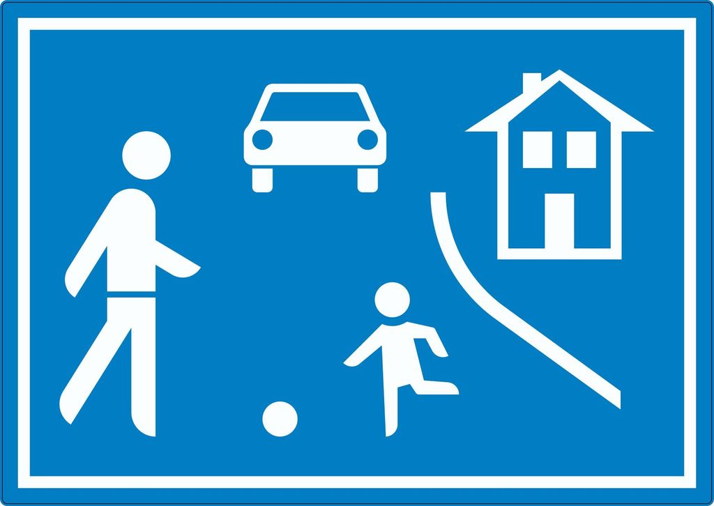 Spielstraße Aufkleber Verkehrsberuhigung A4 (210x297mm)