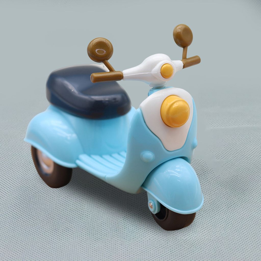 Dollhouse Motorrad hohe Reduktion Dekorative Kunststoff Miniatur -Babysimulation Dreirad vor, Spielzeug für Zuhause zu spielen
