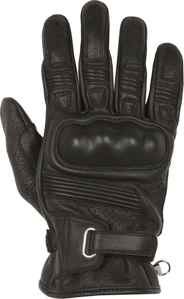Helstons Strada perforierte Motorradhandschuhe, schwarz, 13