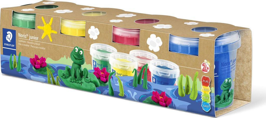STAEDTLER Spielknete Noris junior Basisfarben Produktbild 