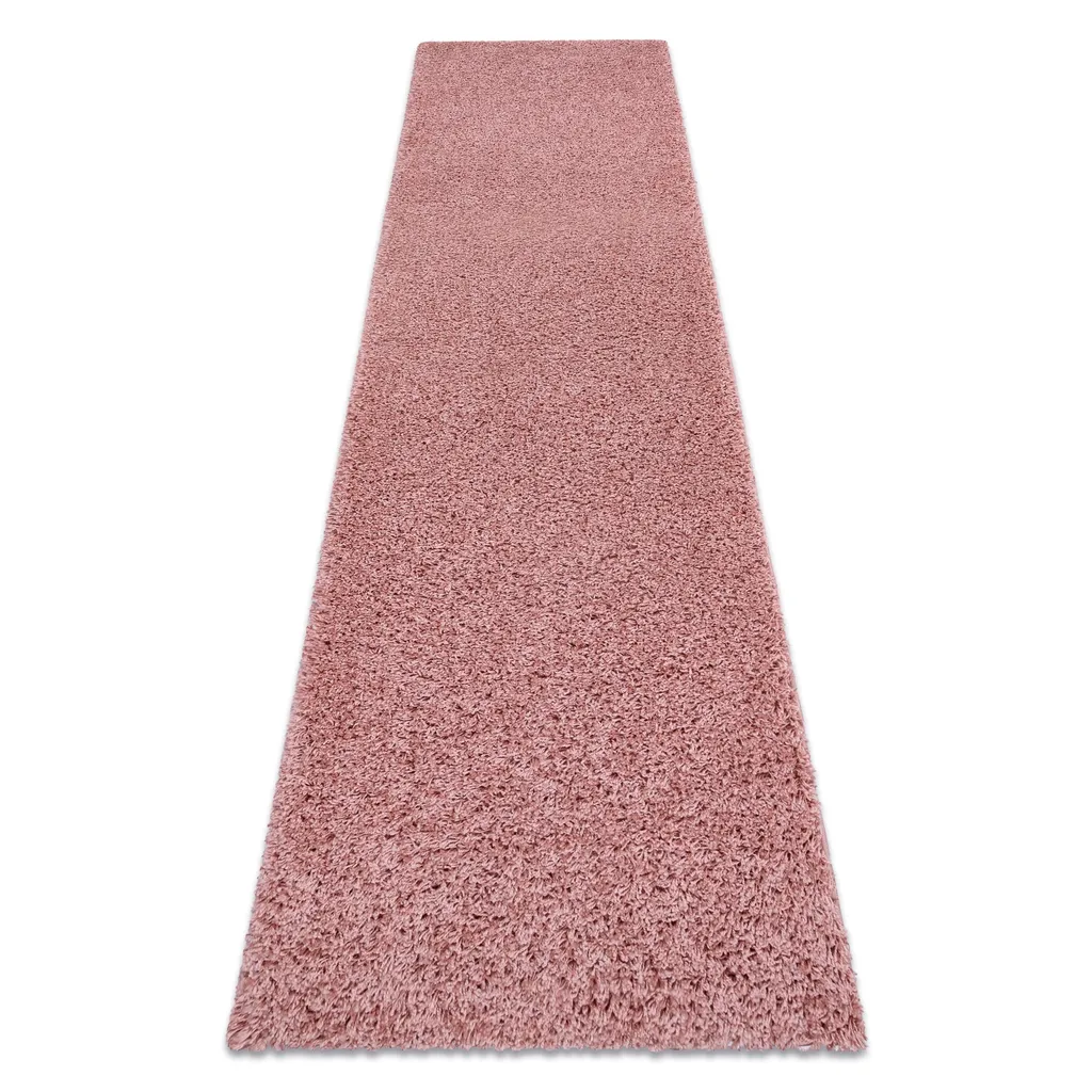 Chemin de table rose 60x200 cm SOFFI finition 5cm textile haute qualité