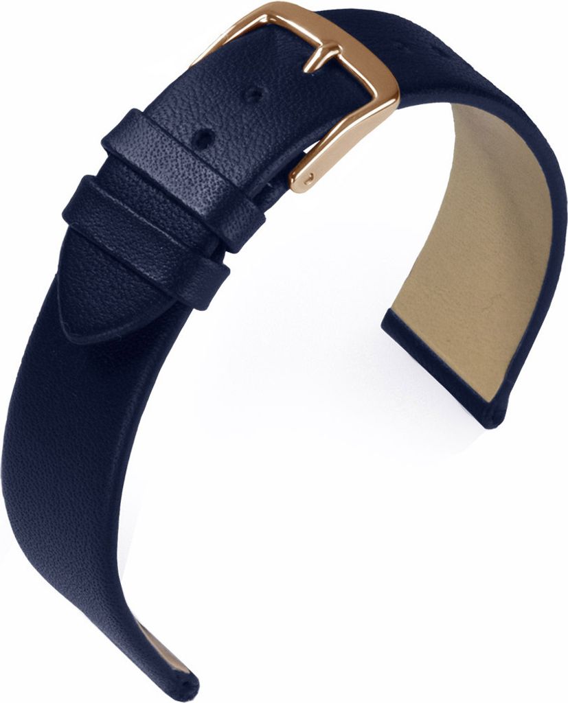EULIT Uhrenarmband | Nappaleder, blau ohne Naht | Produktbild 