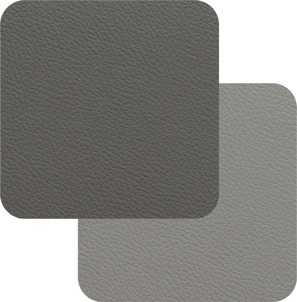 Fleximats Untersetzer, 4er Set, 10x10cm, Hellgrau/Dunkelgrau