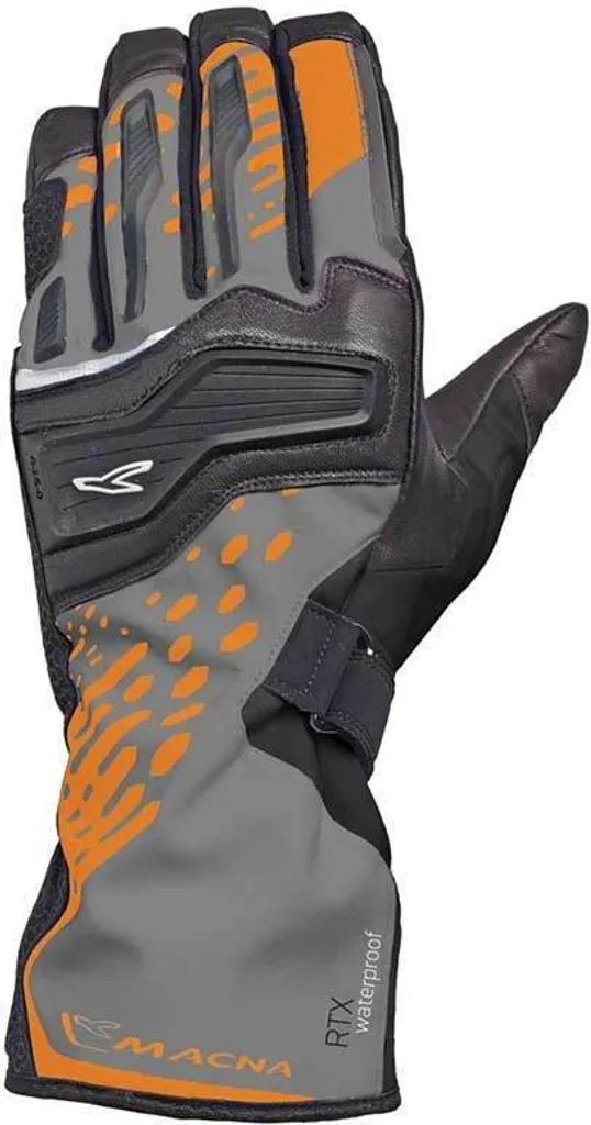 Gants moto Macna Talon noir et orange taille S pour motards