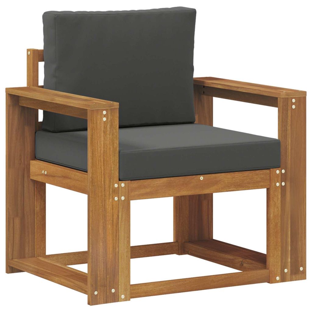 Hochwertigen Möbel Outdoor-Sofa moderne - Balkonmöbel/Gartenlounge-Set - robust und langlebig - Massives Akazienholz und Polyester Natur - Garten...