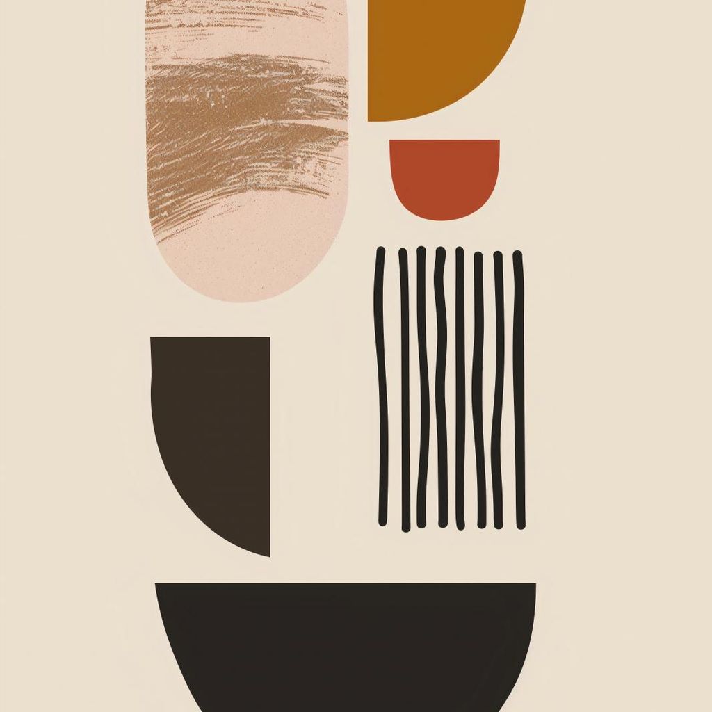 Poster 20x20cm Textur und Pastell