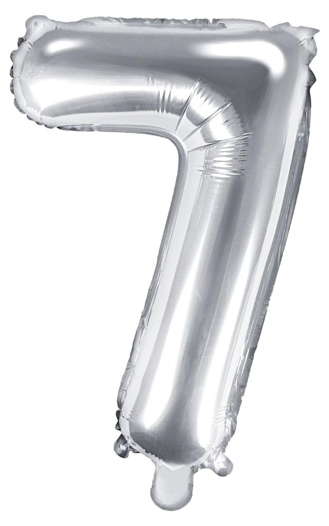 PartyDeco FB10M-7-018, Hračkársky balón, Fólie, Strieborná, Obrázok produktu 