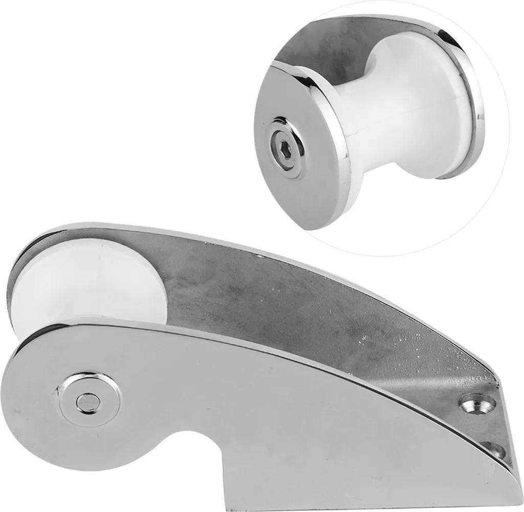 Poulie d'étrave inox pour faciliter le mouillage et relevage de l'ancre