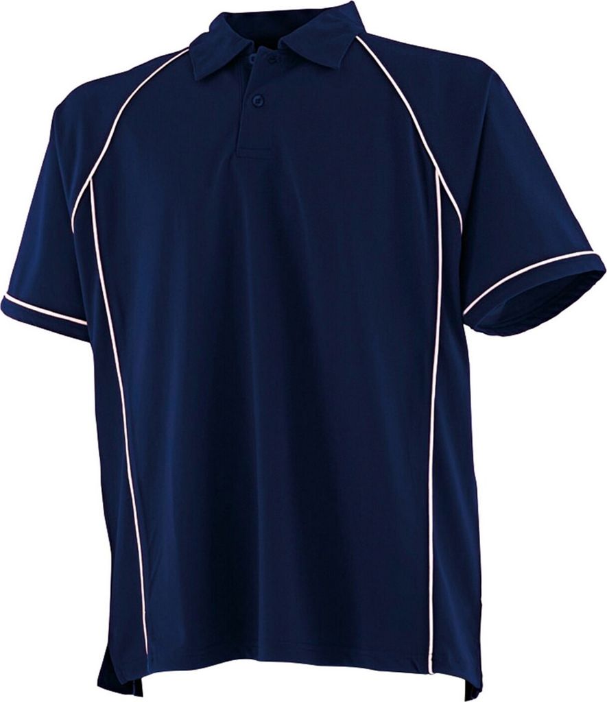 Finden & Hales - Poloshirt für Herren PC6347 (5XL) (Marineblau/Weiß)