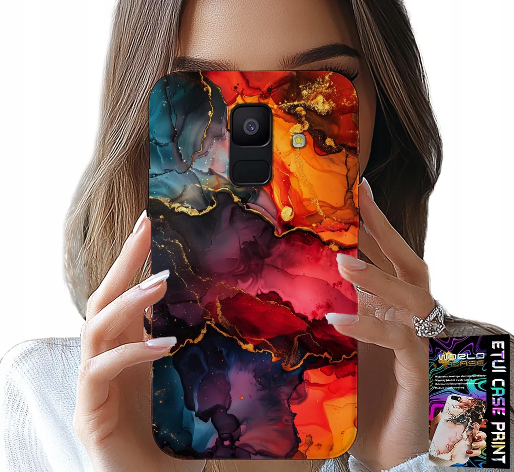Cover Samsung A6 2018 Motivo Pietra + Vetro 9H | Design Esclusivo