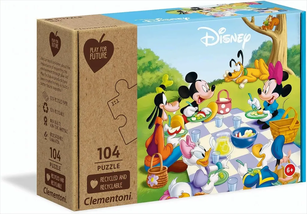 Puzzle Enfant 104 Pièces Mickey Disney Clementoni 27153 Ecologique