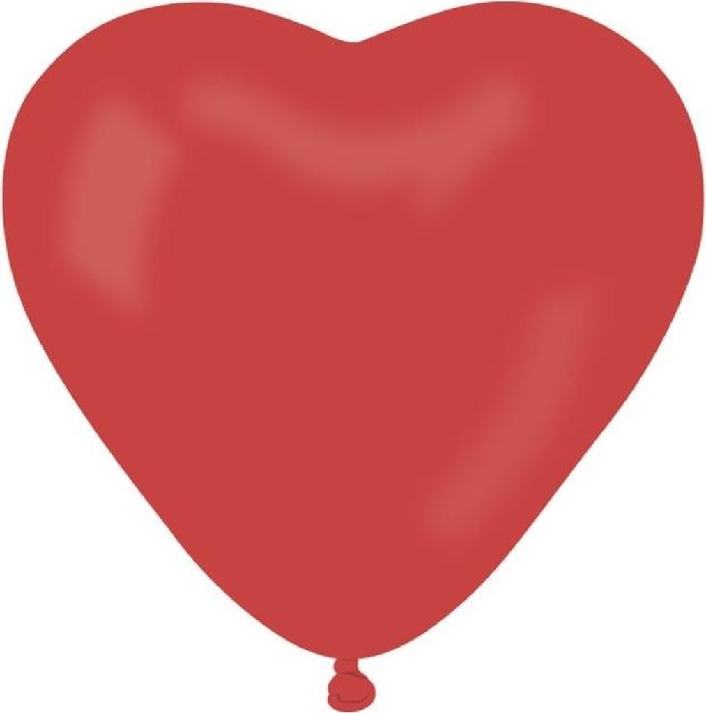 Rote Herzballons zum Valentinstag und zur Hochzeit, 15 cm, 100 Stück.
