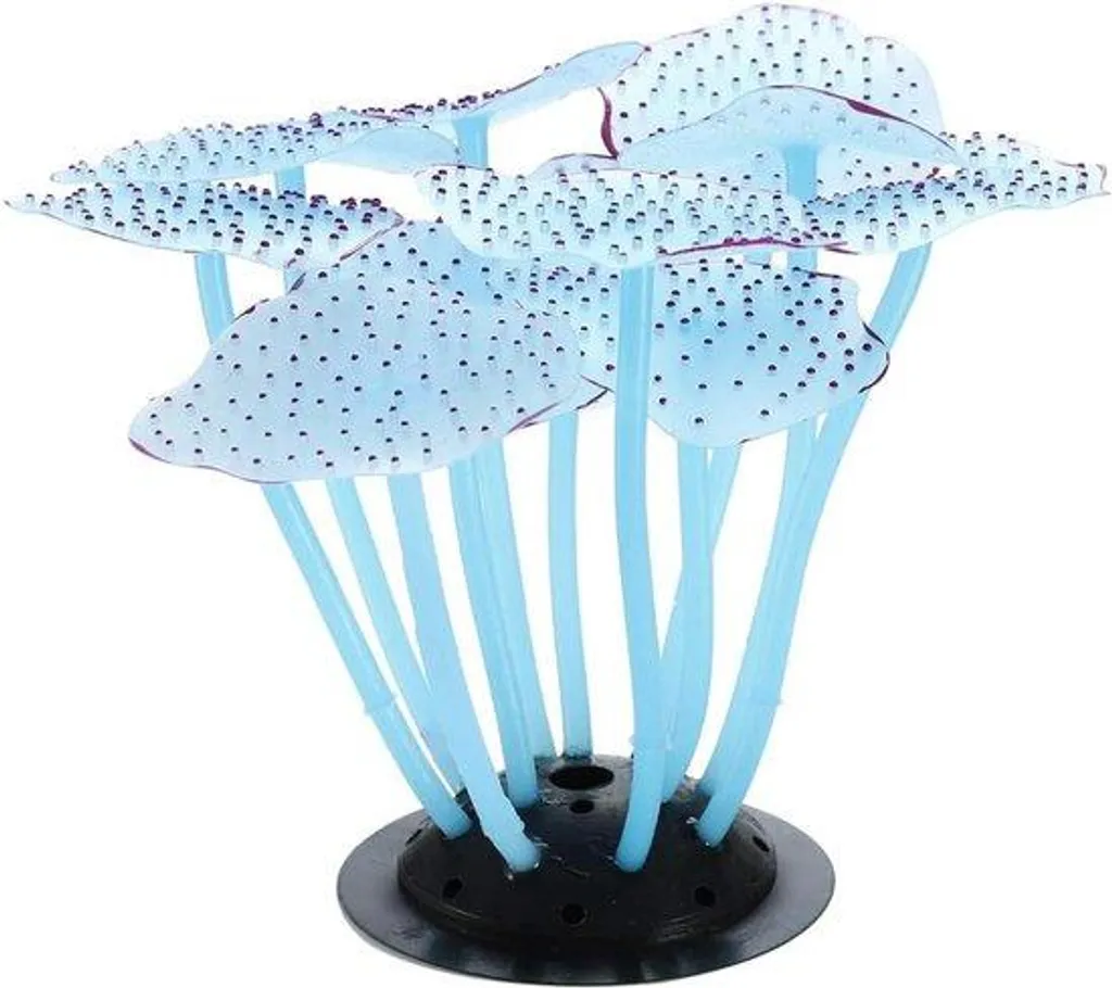 Plante aquarium fluorescente effet corail souple pour décor lumineux