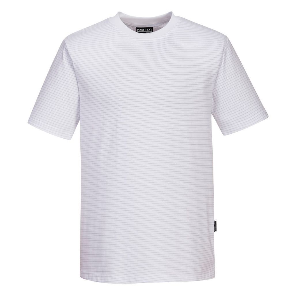 Portwest AS20 ANTISTATISCHES ESD T-Shirt White Gr. XXL