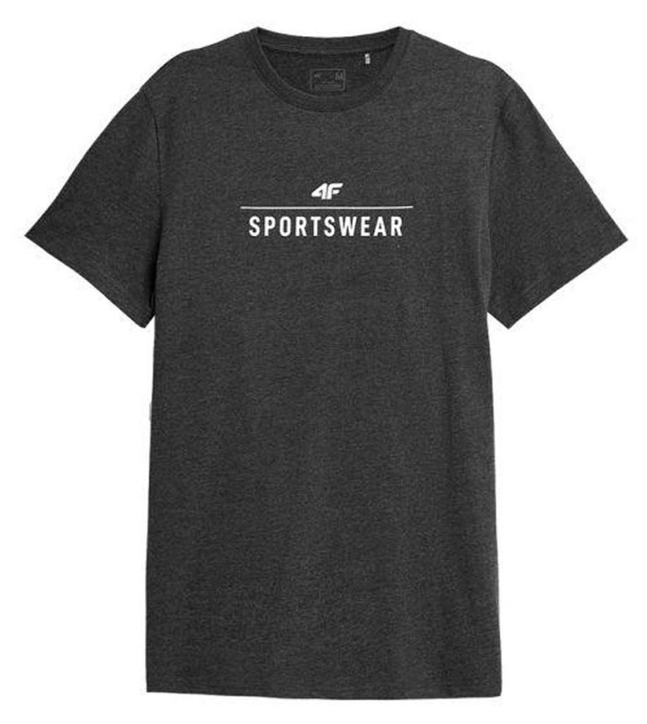4F - T-Shirt für Herren PP108 (M) (Grau/Silber)