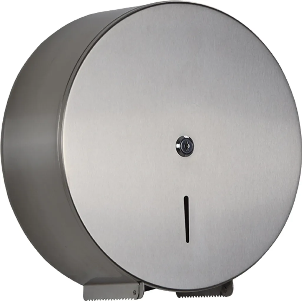 Dévidoir papier toilette mural 200m inox brossé avec serrure Rossignol