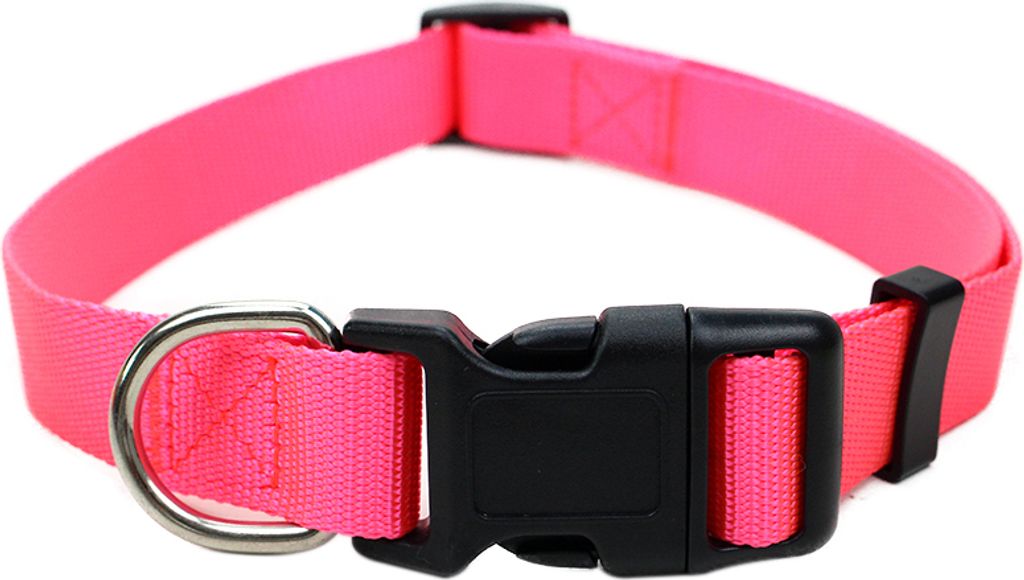 Robustes Hundehalsband aus Nylon – stufenlos verstellbar, leicht & bequem – Klickverschluss – für Welpen, kleine & große Hunde – S, M & L...