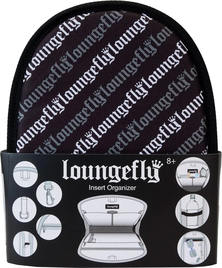 Insert pour mini sac Loungefly avec multi-poches et feutre de qualité