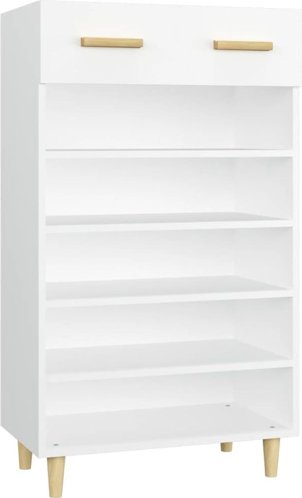 Schuhschrank Weiß 60x35x105 cm Holzwerkstoff