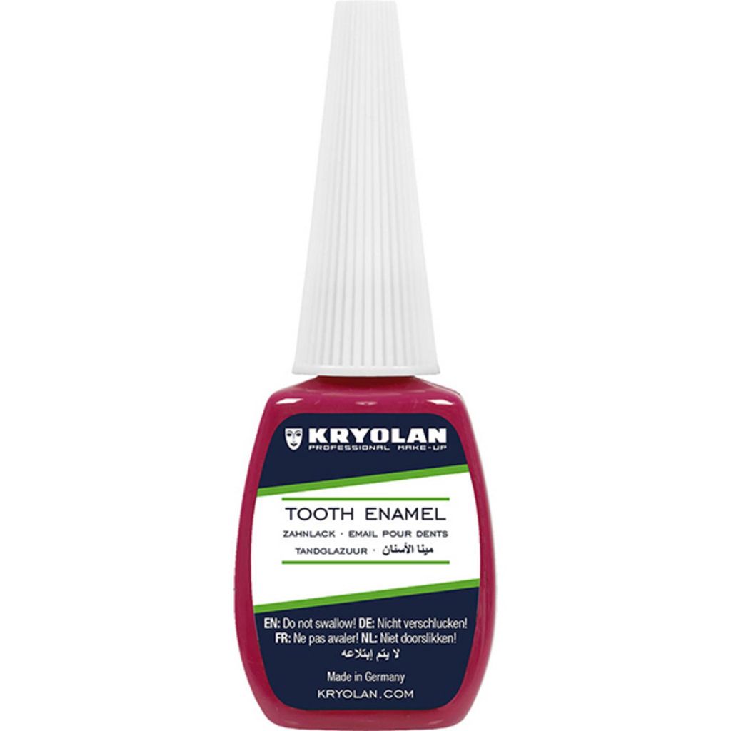 Kryolan Zahnlack rot 12 ml – temporäre Zahnfarbe für Produktbild 