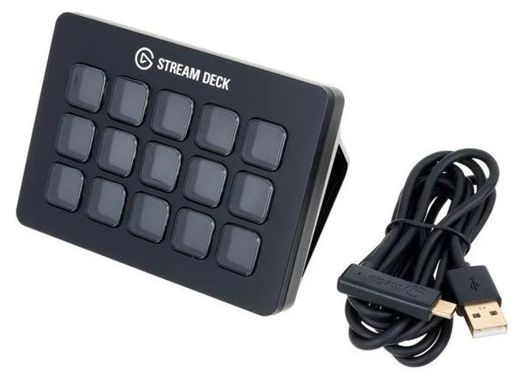 Elgato Stream Deck MK.2 Noir, Studio Controller 15 Touches LCD Personnalisées - 16