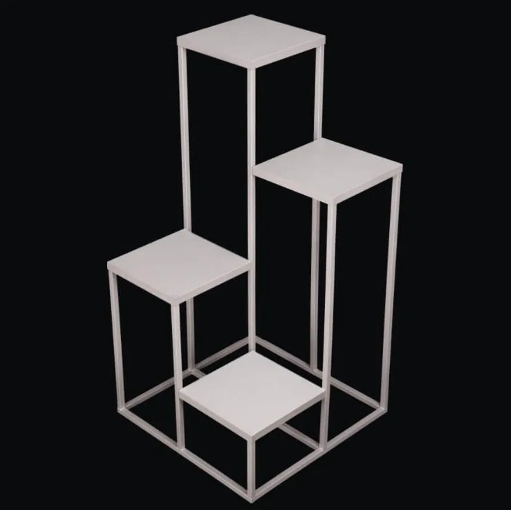 Porte-fleurs moderne Loft ARGENT 069/K-12-4K-75S pour salon design