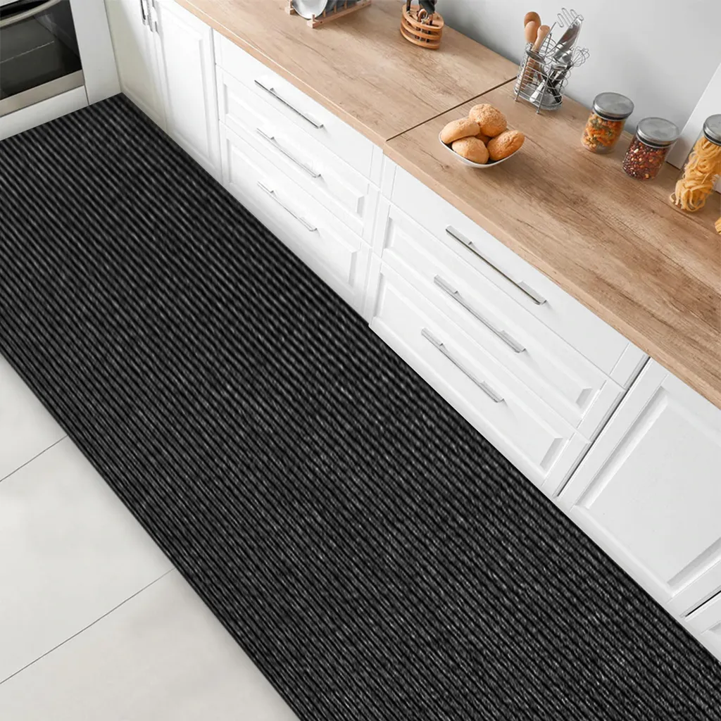 Tapis de passage Granada Anthracite 80x450 cm - Antidérapant et durable - 7