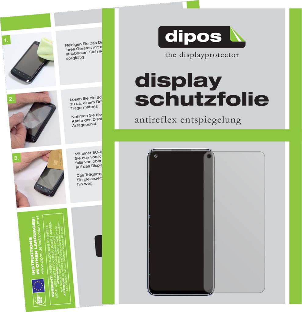 5x Schutzfolie für Oppo K9x matt Displayschutzfolie Folie Display Schutz dipos