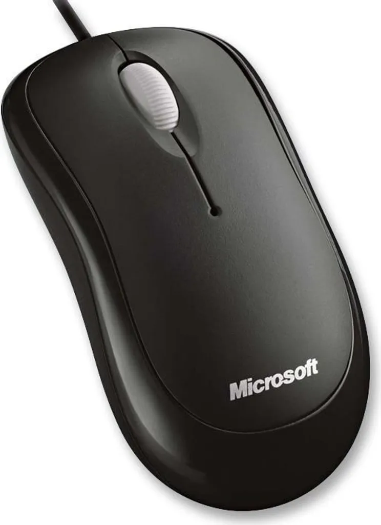Souris Microsoft Basic Optical ambidextre avec molette de défilement