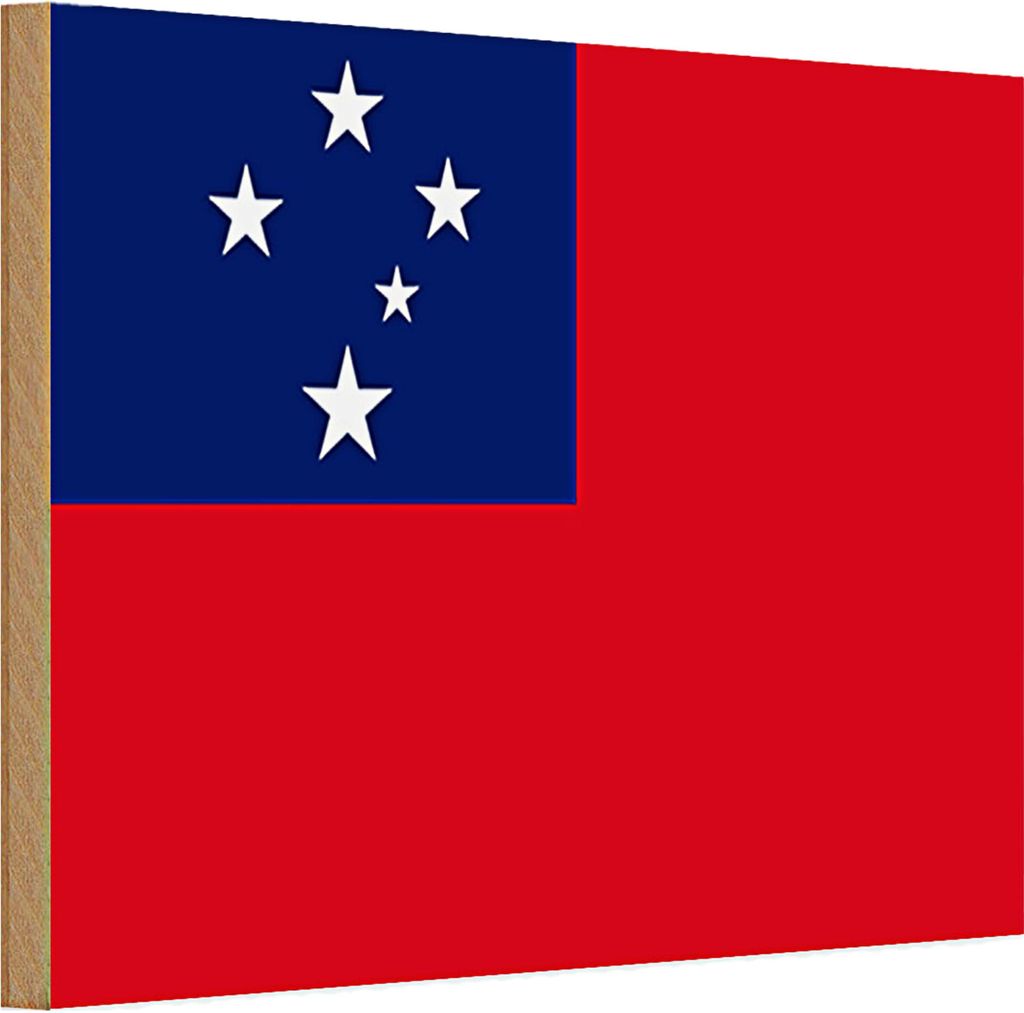 Holzschild Flagge Samoa 30x20cm Flag of Samoa