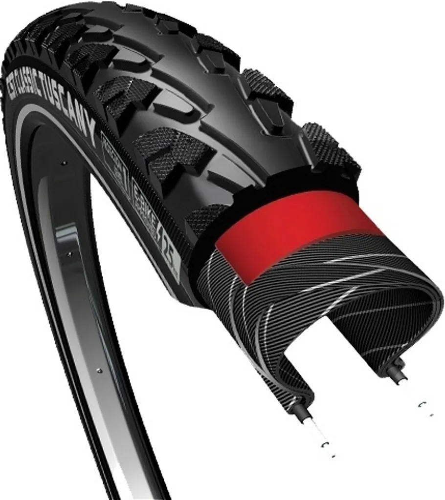 Pneu Vélo 28 Pouces CST Tuscany 40-622 idéal pour Vélotaf et Randonnée Noir