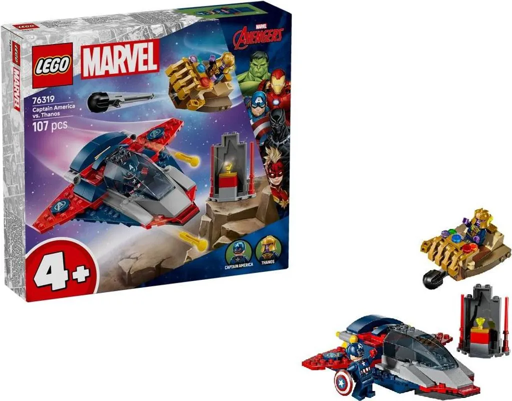 LEGO Marvel 76319 Duel Final, Captain America et Thanos avec Accessoires - 22