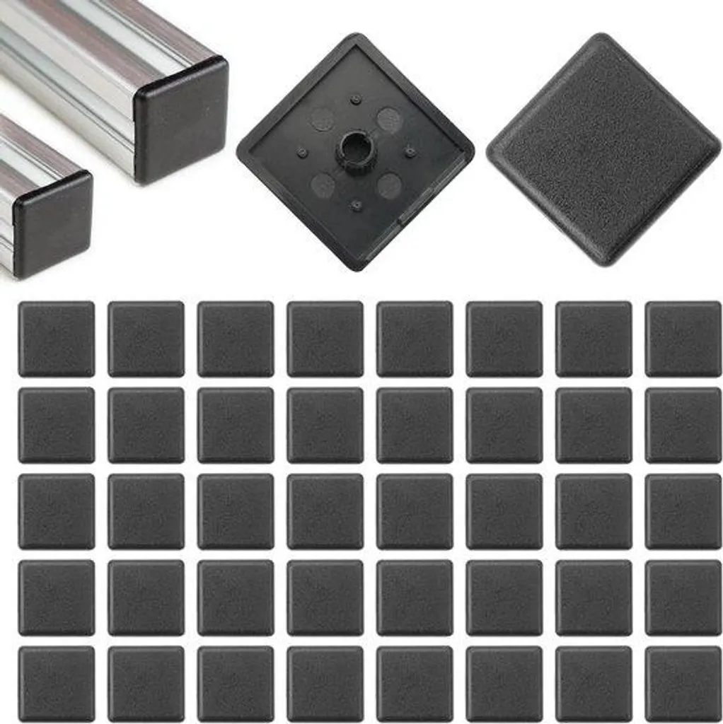 Rail profilé aluminium 30x30 industriel avec embout de finition inclus