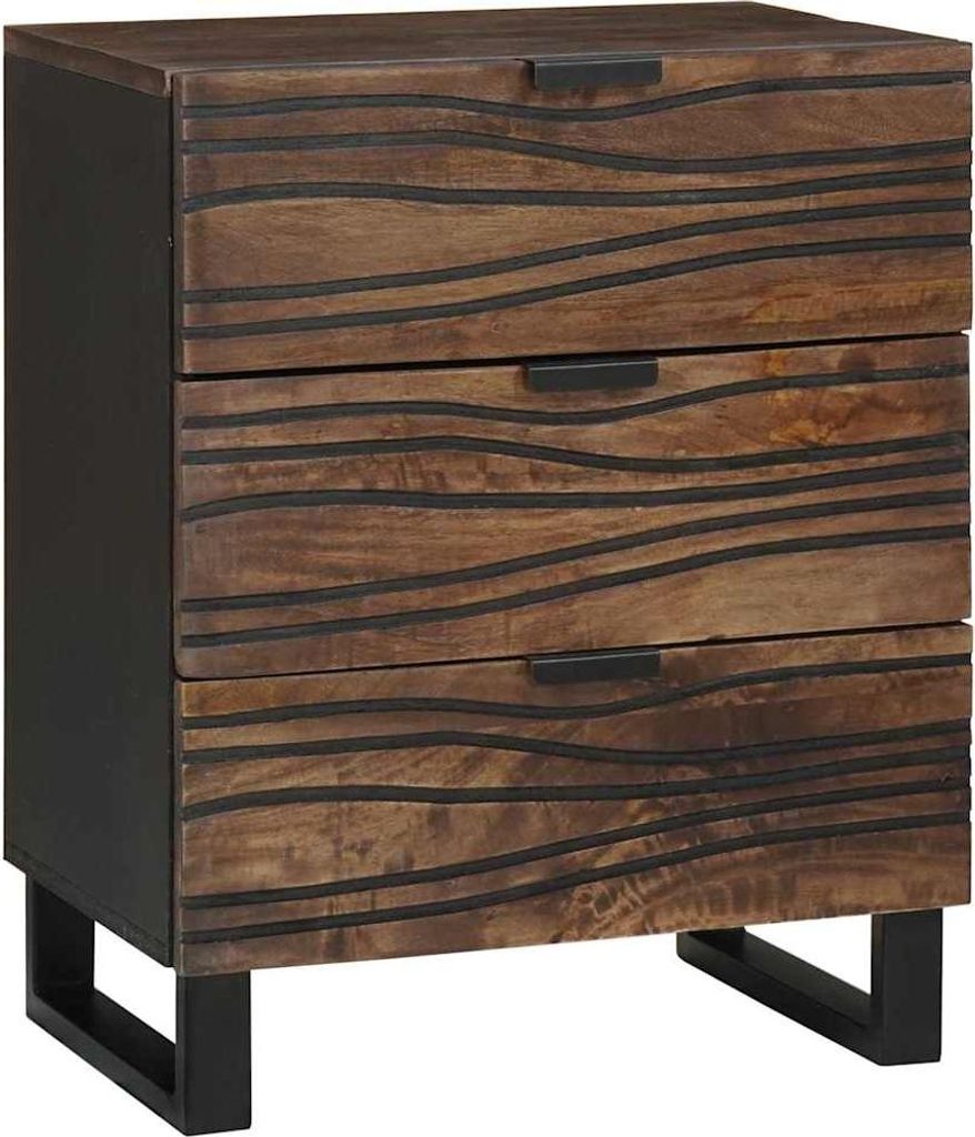 Nachttisch Walnuss 50 x 33 x 62 cm Holzwerkstoff