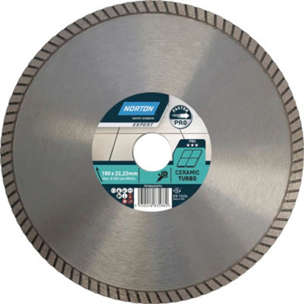 Norton Diamantscheibe Pro Ceramic XT Ø 180 mmx22,23 mm