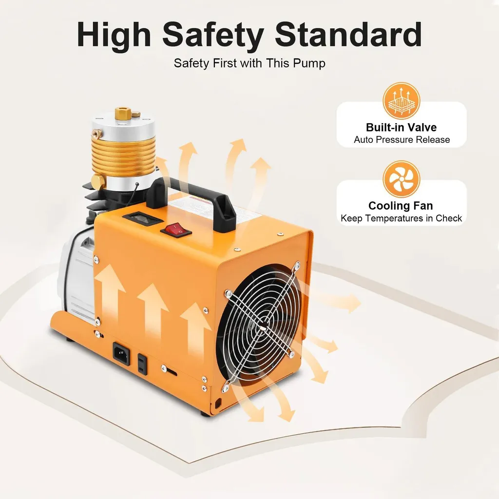 Compresseur PCP 4500 PSI - Pompe 30 MPa compacte avec arrêt automatique