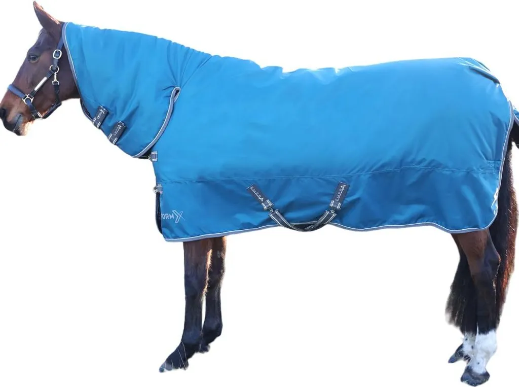 Couverture cheval imperméable StormX Empra avec couvre-cou 160 cm