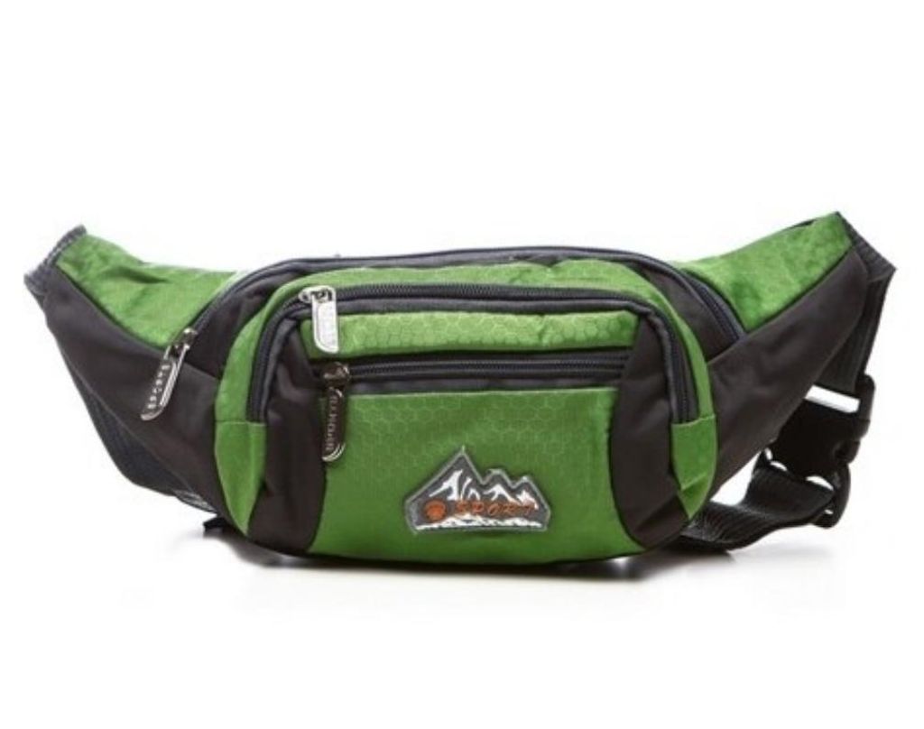Grüne Sport-Gürteltasche für Damen – kompakte Bauchtasche Produktbild 