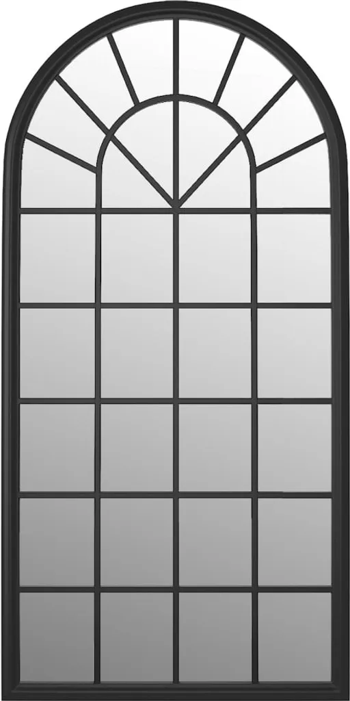 Specchio 90x45 Cornice Ferro Nero per Interni - Qualità Garantita