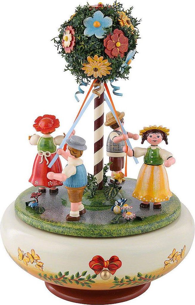 Spieldose Maientanz 26 cm Hubrig Volkskunst