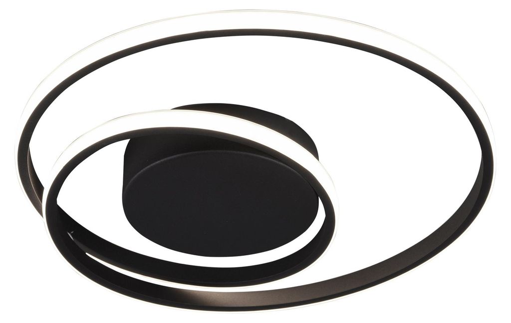 Reality Zibal Plafoniera LED 22W ⌀39cm dimmerabile nero Immagine del prodotto 