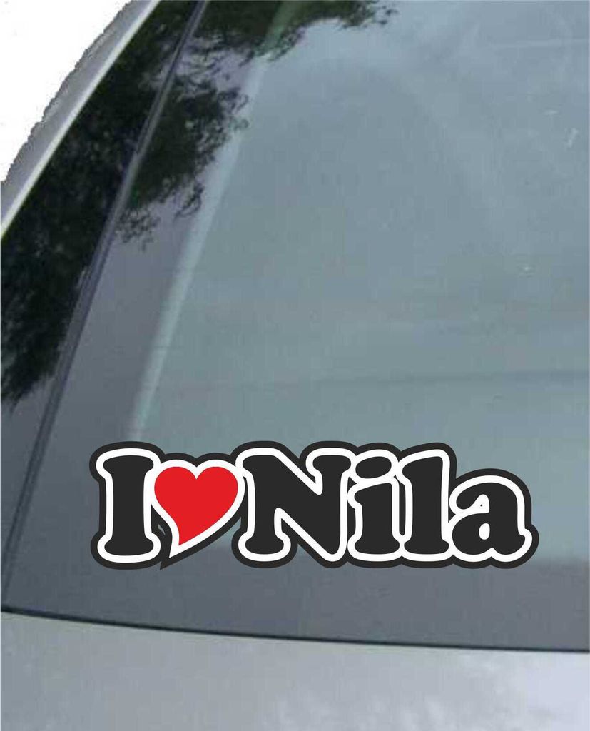 INDIGOS UG - Aufkleber / Autoaufkleber - I Love Heart - Ich liebe mit Herz 15 cm - I LOVE Violetta - Auto LKW Truck - Sticker mit Namen vom Mann Fr...