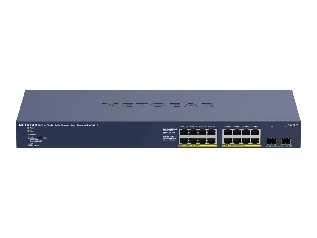 Netgear GS716TP Switch PoE+ 16 Ports : Éliminez les Lenteurs Réseau