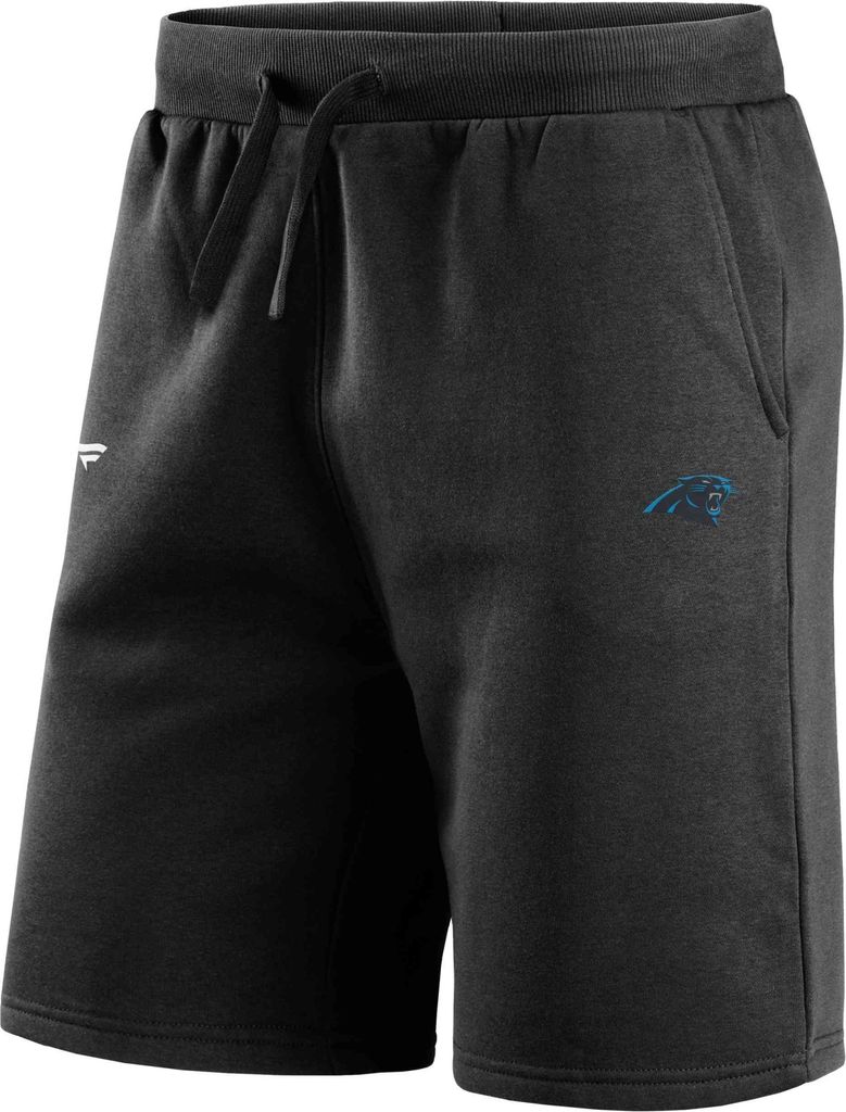 Fanatics - NFL Carolina Panthers Primary Logo Fleece Shorts : Schwarz XL Farbe: Schwarz Größe: XL