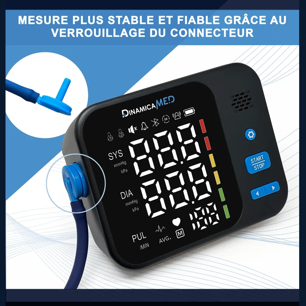 Tensiomètre Bras pour Suivi Médical à Domicile, Mémoire 2 Utilisateurs