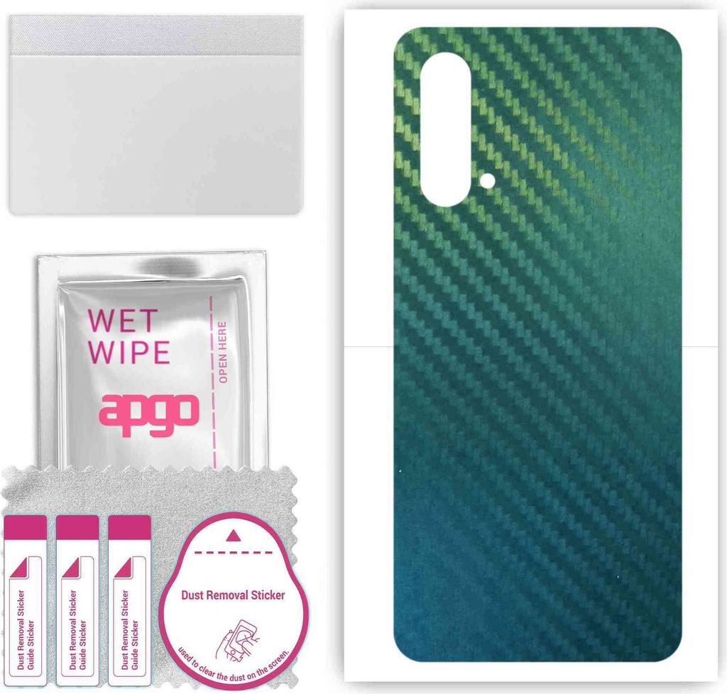apgo Rückseite Schutzfolie, Skin, kompatibel mit OnePlus Nord CE 5G, Hinten Displayschutzfolie aus Vinylfolie, kratzfest, einfache Montage - Kohle...
