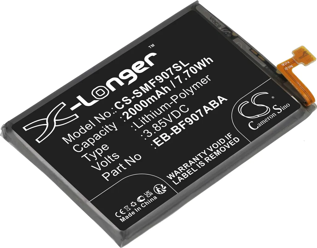Batterie Galaxy Fold 5G SM-F907B de rechange pour EB-BF907ABA GH82-21209A