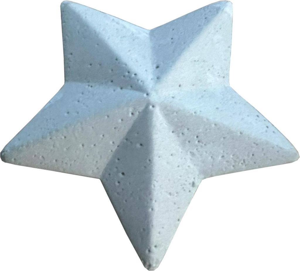 Dekostern aus Beton - Stilvolle Weihnachtsdekoration
