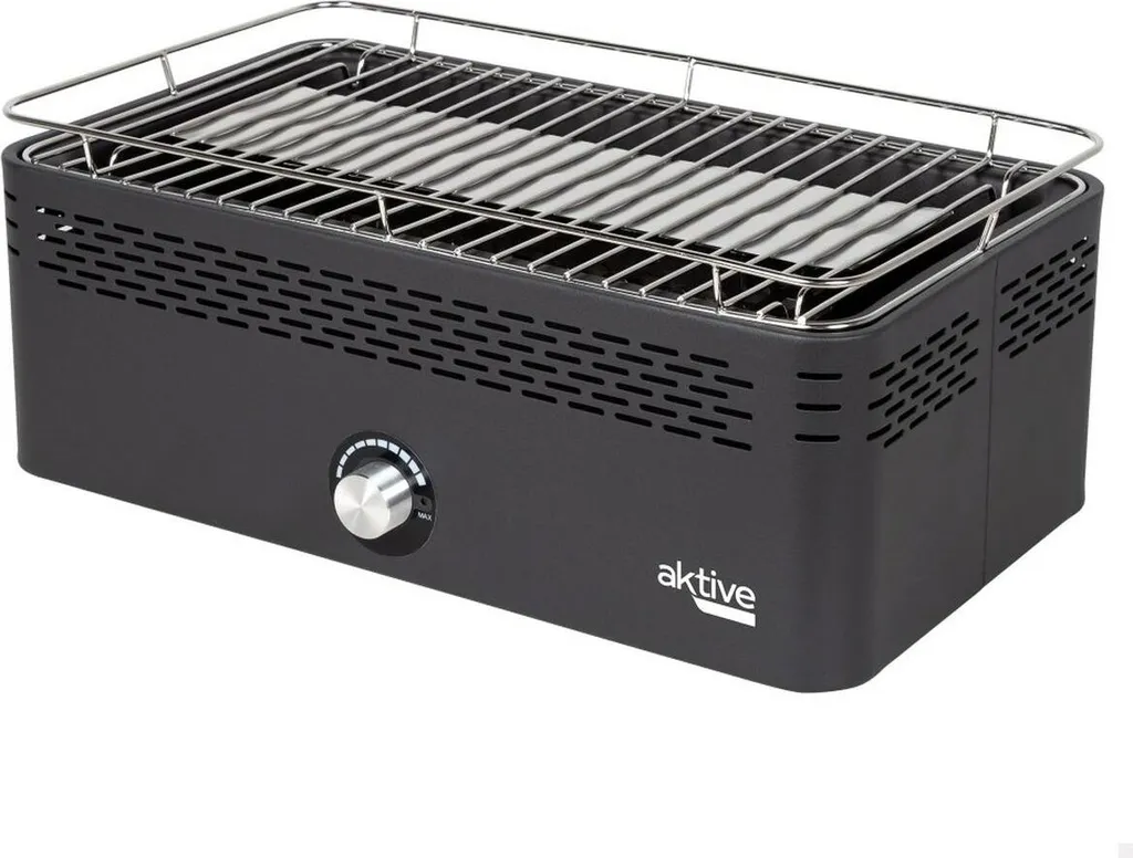 Barbecue de table électrique sans fumée Argent 42x23 cm pour intérieur