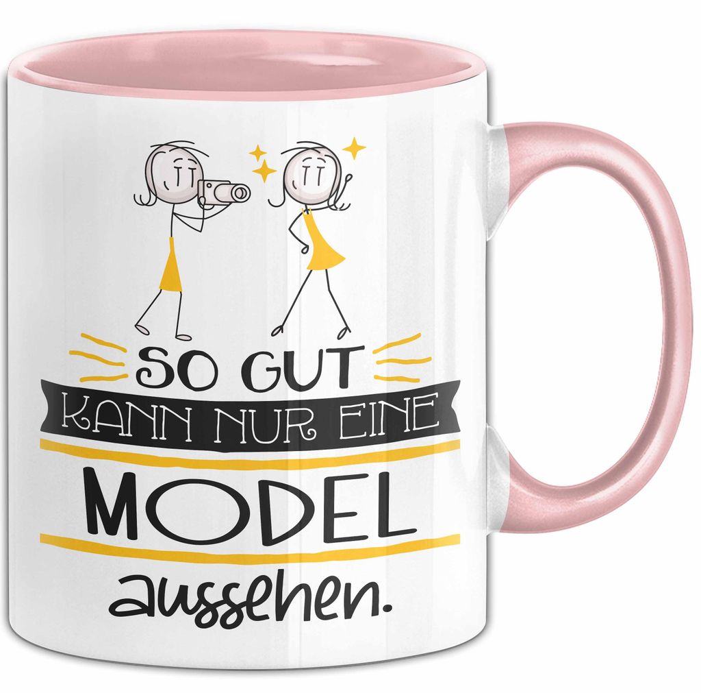 Model Geschenk Tasse So Gut Kann Nur Eine Model Aussehen Geschenkidee Geburtstag Weihnachten Lustig (Rosa)